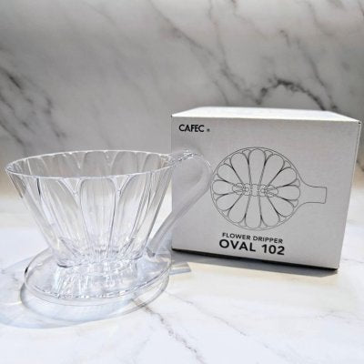 CAFEC TRITAN FLOWER DRIPPER OVAL 102 (Flower ribs x Trapezoid)