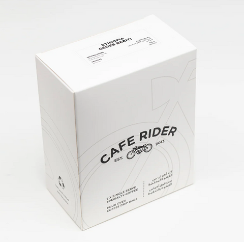 Cafe Rider- Ethiopia Gerdeb Beriti- V-Shaped Specialty Coffee Drip Bag Box