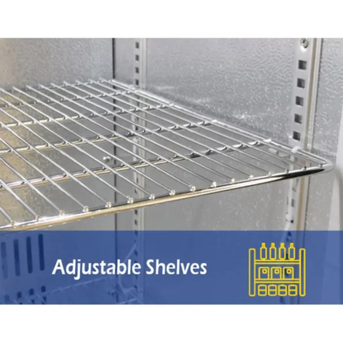 Bar Cooler 2 door -Capacity: 207 ltr. with Adjustable Shelves
