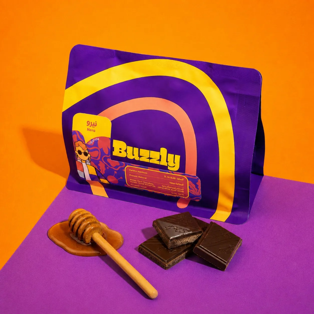 Buzzly Roasted Coffee Beans - Ugandan Natural Nero (250g) Coffee Beans