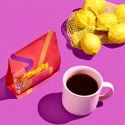 Buzzly Roasted Coffee Beans - Passion Fruit Infused Colombian (125g) Coffee Beans