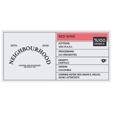 Neighbourhood Roastery COLOMBIA RED WINE (150g) Coffee Beans