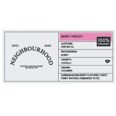 Neighbourhood Roastery COLOMBIA BERRY MEDLEY (150g) Coffee Beans