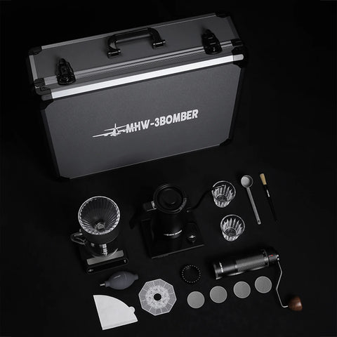 MHW-3BOMBER B-3 Tactical Suitcase 12pcs Set Coffee Black