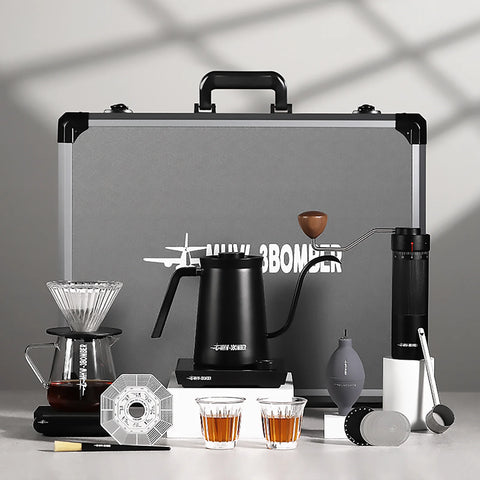 MHW-3BOMBER B-3 Tactical Suitcase 12pcs Set Coffee Black
