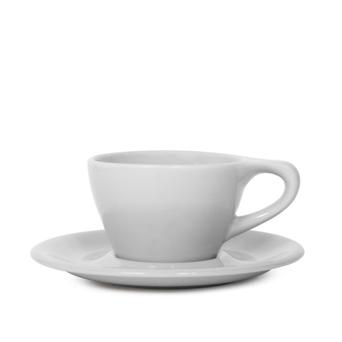 notNeutral Light Gray Lino Double Cappuccino Cup & Saucer