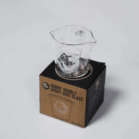 Rhino Coffee Gear Shot Glass Dual Spout2.4 oz /70ml