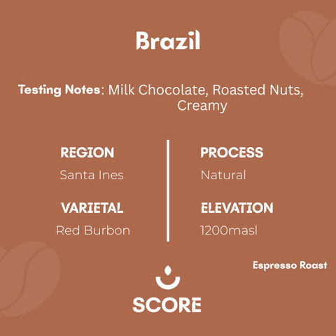 Score Store- Brazil Santa Inas Coffee Beans 1 kg