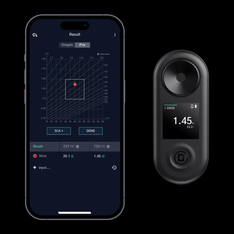 DiFluid R2 Extract Refractometer, Digital TDS Meter for Coffee Concentration Testing