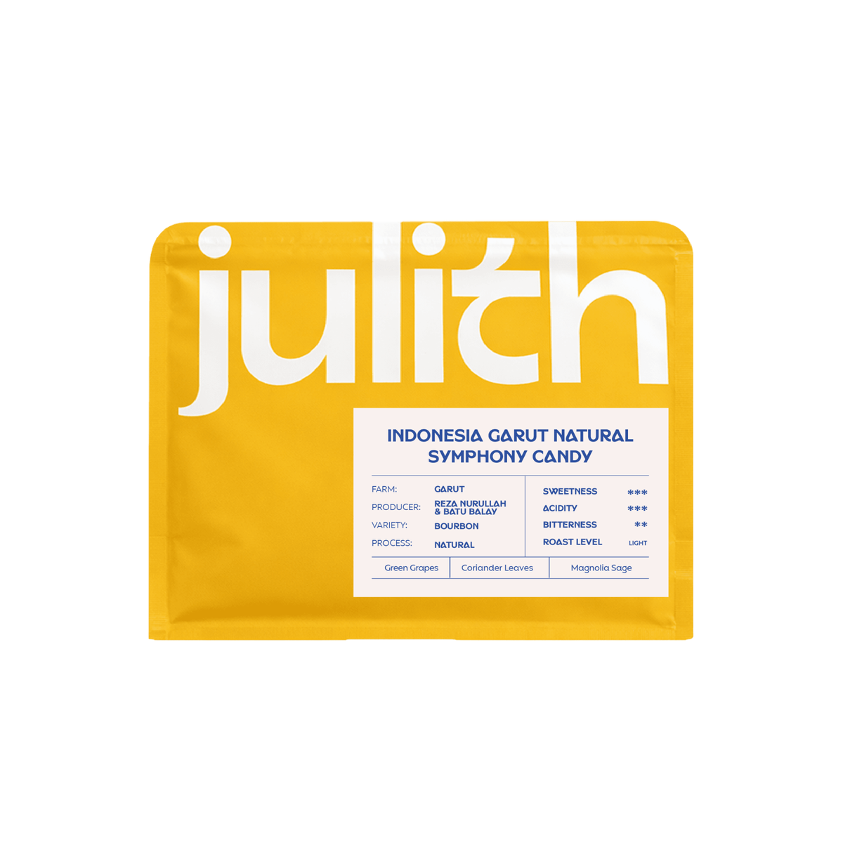 JULITH Roastery Indonesia Garut Natural Symohony Candy (250g) Coffee Beans