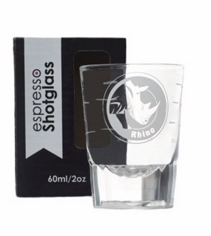 Rhino Shot Glass 2oz Lined