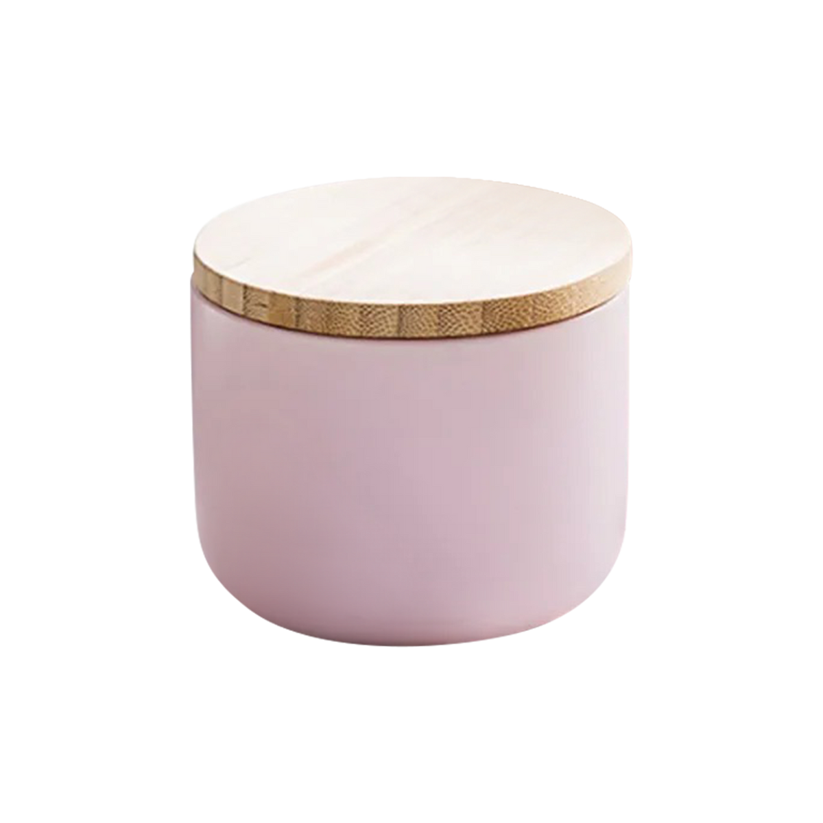 Storage Jar Ceramic lid pink