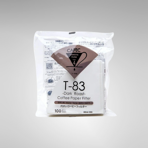 CAFEC Dark Roast V60 Coffee Paper Filters Cup 4 (Pack of 100)