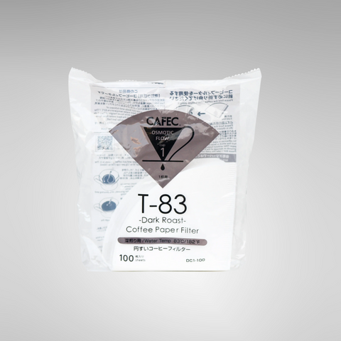 CAFEC Dark Roast V60 Coffee Paper Filters Cup 1 (Pack of 100)