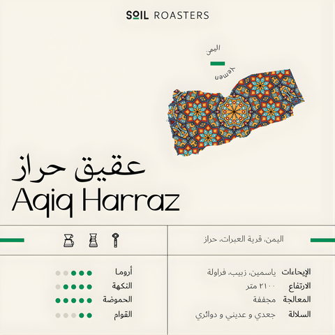 Soil Roasters - Yemen Aqiq Harraz 250g Coffee Beans