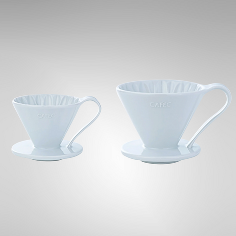 CAFEC Ceramic Arita-Ware Flower Dripper Cup 2-4