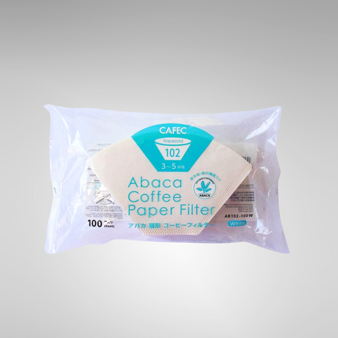 CAFEC V60 Abaca Trapezoid Paper Filter for 3-5 Cups (Pack of 100)