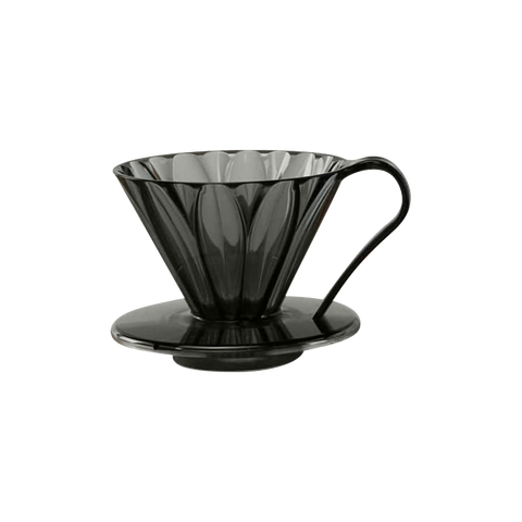 Tritan Cone-Shaped Flower Dripper Cup1 (Clear Black)