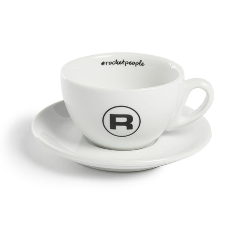 Rocket Hashtag Cappuccino Cup White