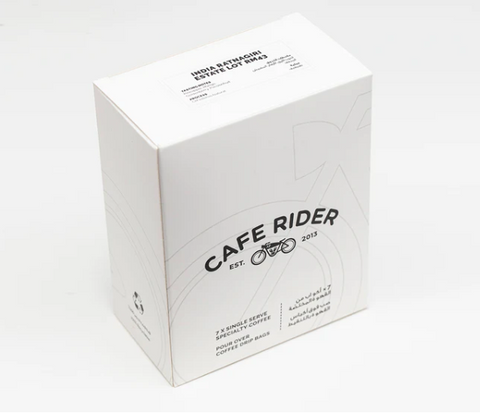 Cafe Rider- India Ratnagiri Estate Lot RM43 - V-Shaped Specialty Coffee Drip Bag Box