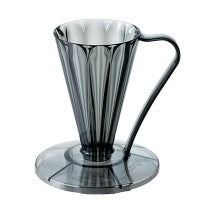 Cafec Flower Dripper Deep 27 Clear Black