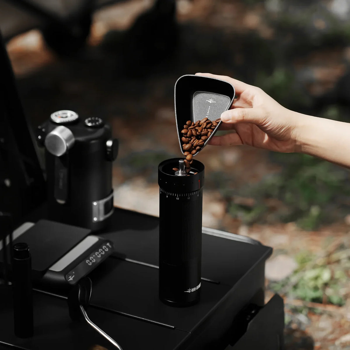 MHW-3Bomber Coffee Bean Dosing Plate - Black