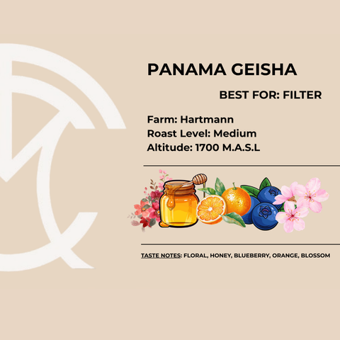 THE COFFEE MERCHANT-Colombia Jasmine Geisha Specialty (250g) Coffee Beans