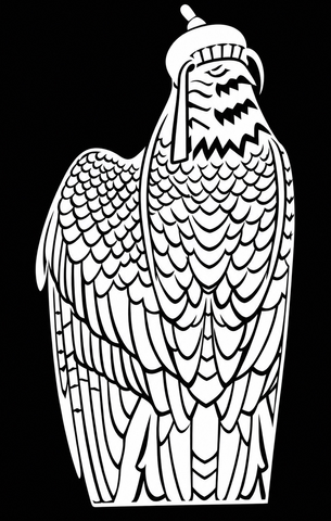Xbloom Emirati Edition Falcon Sticker (Black/White)