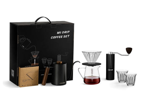 Mhw-3Bomber M1 Drip Coffee Set Basic 7 Pcs- Black