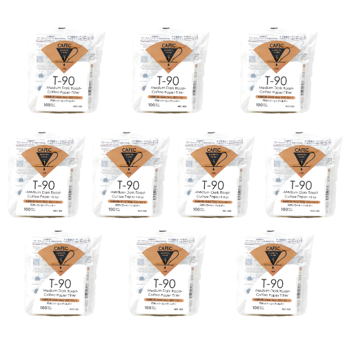 CAFEC Medium Roast T-90 Coffee Paper Filters Cup 1 (100 Filters)