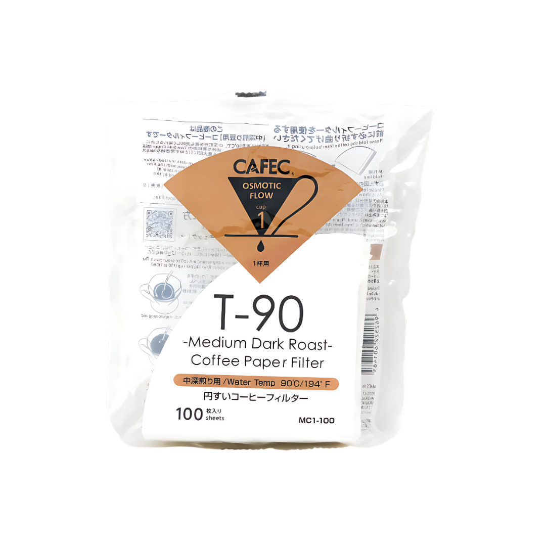 CAFEC  Medium Roast V60 Coffee Paper Filters Cup 1 (Pack of 100)