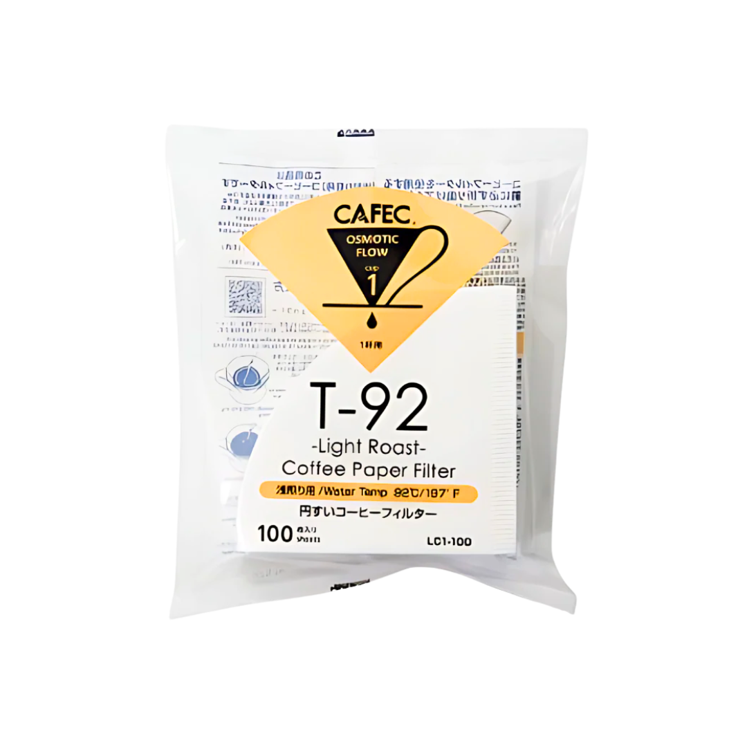 CAFEC Light Roast V60 Coffee Paper Filters Cup 1 (Pack of 100)