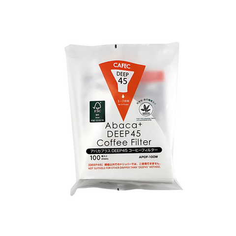 Cafec Deep 45 Abaca +  Filter Papers (Pack of 100)