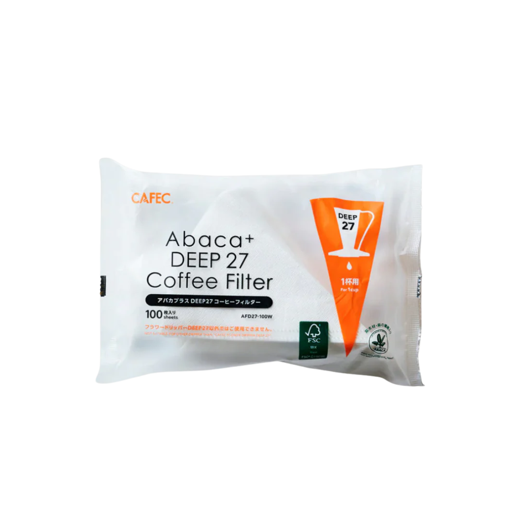 CAFEC Abaca+ Deep 27 Paper Filters Cup 1 (100 Filters)