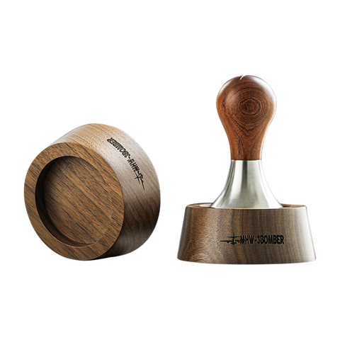 Mhw-3Bomber Wallnut Tamper Holder 58mm